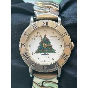 Ronica Two Tone Christmas Tree Women’s Quartz Watch